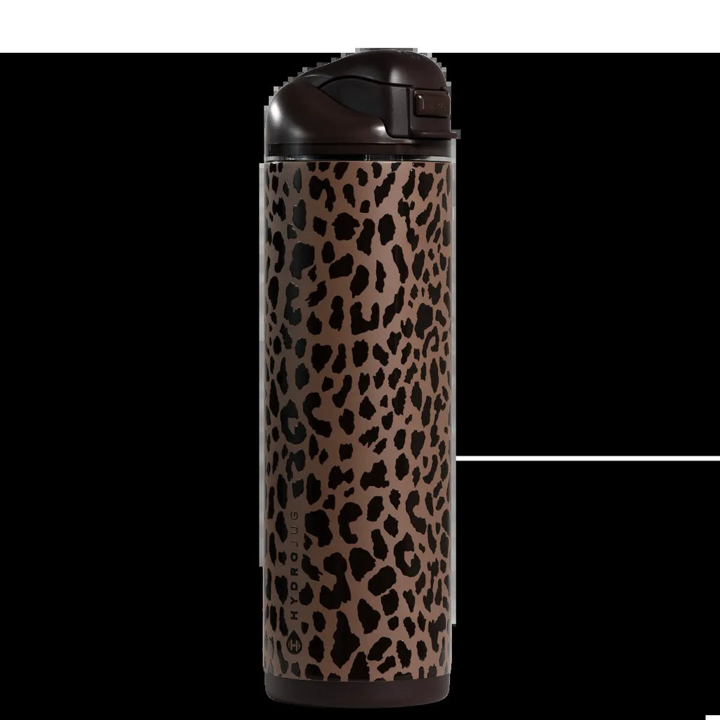 Hydrojug Ease2O Water Bottle with Straw & Chug Lid, Stainless Steel, Vented Cap to Help Reduce Pressure, Water-Level Window, Cup Holder Friendly, Non-Slip Base