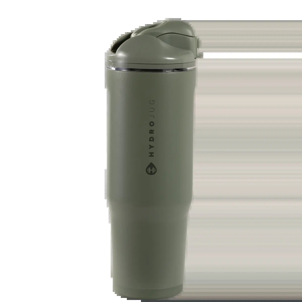Hydrojug Ease2O Water Bottle with Straw & Chug Lid, Stainless Steel, Vented Cap to Help Reduce Pressure, Water-Level Window, Cup Holder Friendly, Non-Slip Base