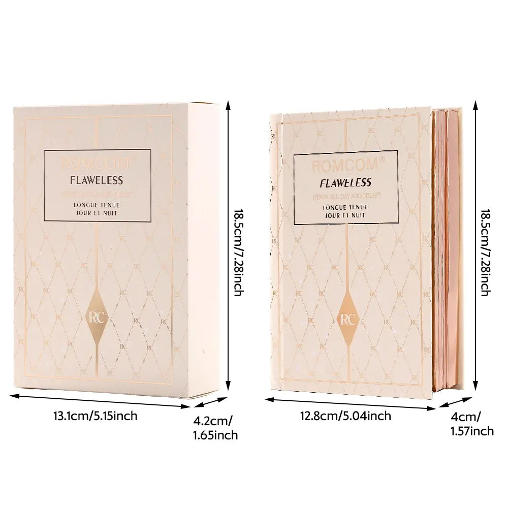Perfect Makeup Magic Book, Including Eye Shadow, Lip Gloss, Powder Blusher, Highlight, a Complete Set of Makeup Magic Books, an Ideal Gift for Women on Holiday Parties, Flawless Makeup Kit