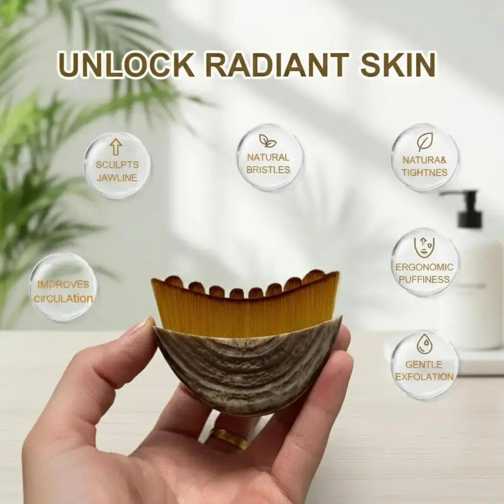 Face Lymphatic Contour Brush for Jawline & Chin Sculpting Dry Brushing Massager for Lymphatic Drainage & Facial Fatigue Relief Ergonomically Designed to Fit the Skin Precisely 1PCS Beauty Roller Daily