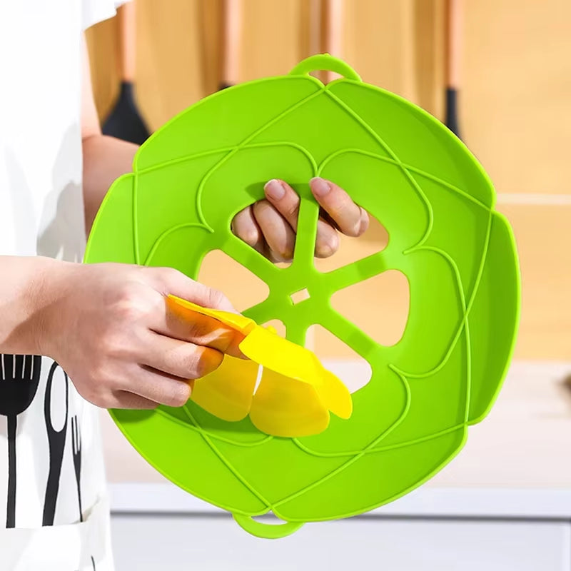 Spill Stopper Protector Cover Silicone Lid for Pot Cooking Tools Flower Pots Cookware Home Saucepan Kitchen Accessories Gadgets