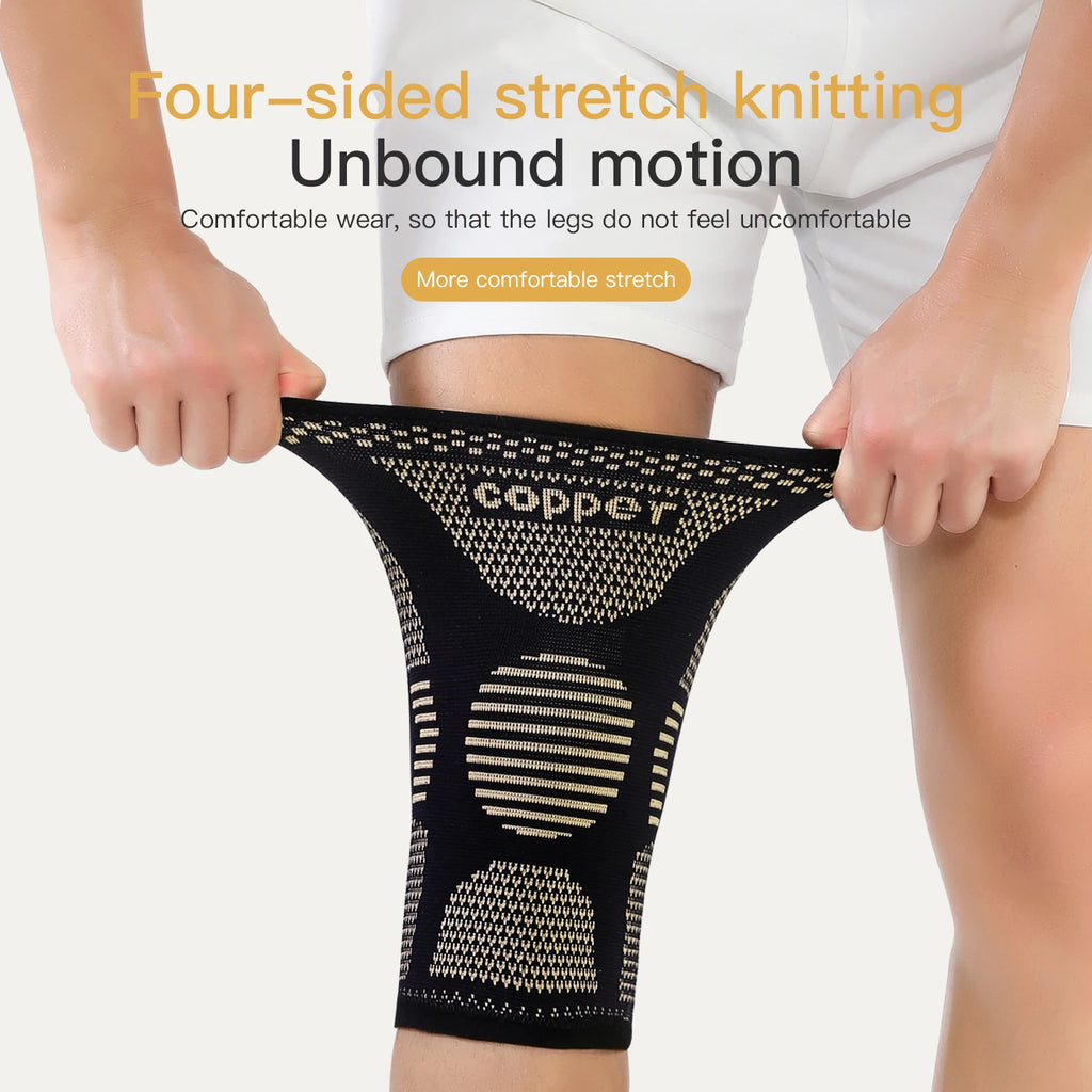 1PC Copper Knee Brace for Arthritis Pain Support-Copper Knee Sleeve for Knee Pain Compression Sleeve for Sports,Knee Pain Relief