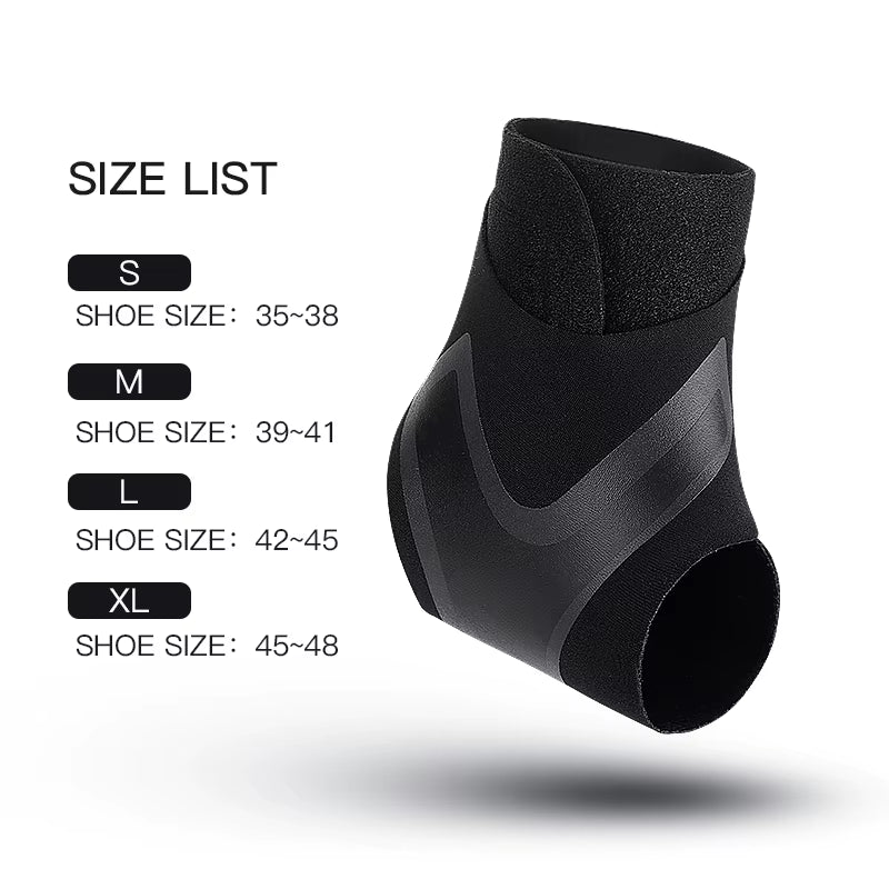 1/2PC Adjustable Support Pad Ankle Sleeve Pressure Anti-Spinning Elastic Breathable Support Fitness Sports Safety Prevention