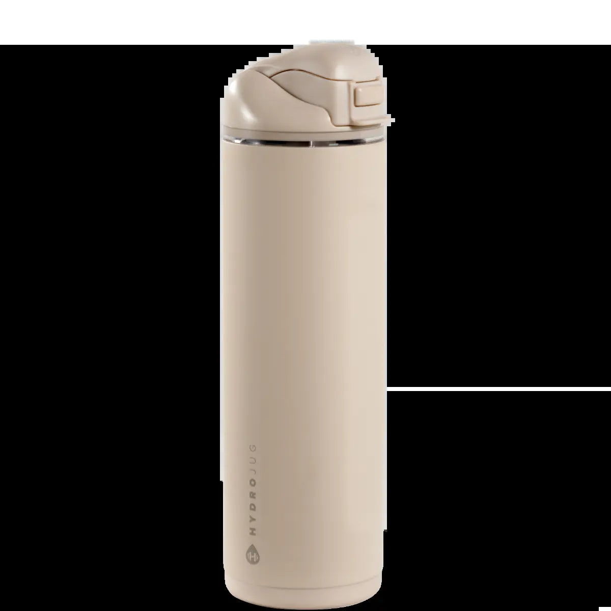 Hydrojug Ease2O Water Bottle with Straw & Chug Lid, Stainless Steel, Vented Cap to Help Reduce Pressure, Water-Level Window, Cup Holder Friendly, Non-Slip Base