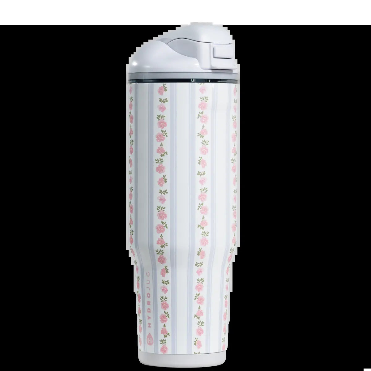 Hydrojug Ease2O Water Bottle with Straw & Chug Lid, Stainless Steel, Vented Cap to Help Reduce Pressure, Water-Level Window, Cup Holder Friendly, Non-Slip Base