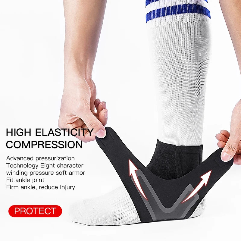 1/2PC Adjustable Support Pad Ankle Sleeve Pressure Anti-Spinning Elastic Breathable Support Fitness Sports Safety Prevention