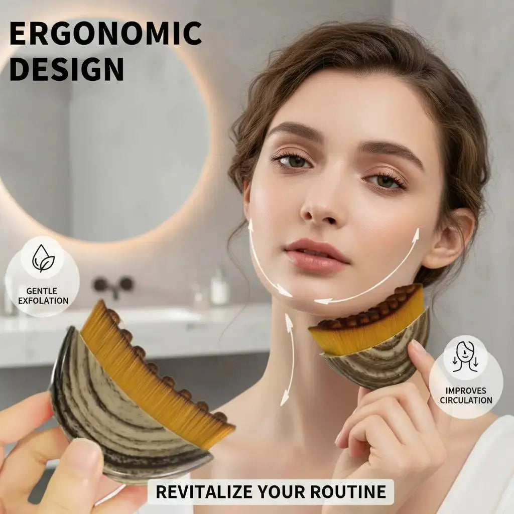 Face Lymphatic Contour Brush for Jawline & Chin Sculpting Dry Brushing Massager for Lymphatic Drainage & Facial Fatigue Relief Ergonomically Designed to Fit the Skin Precisely 1PCS Beauty Roller Daily